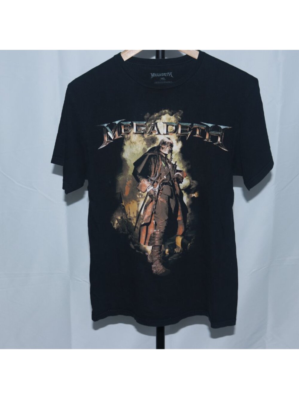 Megadeth Plague Doctor Graphic Band T-Shirt Black Medium